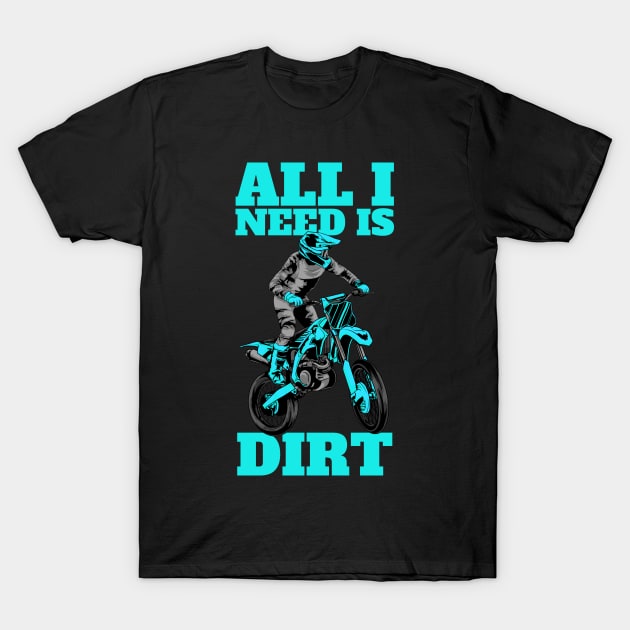 Dirt Bike Motocross Biker Biking T-Shirt by KAWAIITEE